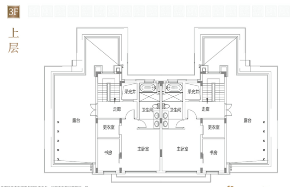 新城璽樾-238㎡四廳別院上層戶型