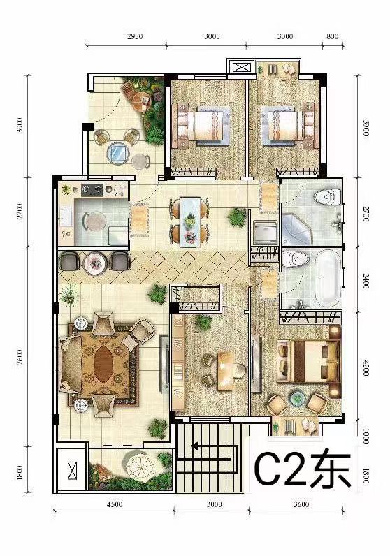 海川·梧桐郡--洋房 2#樓建面約165.1㎡