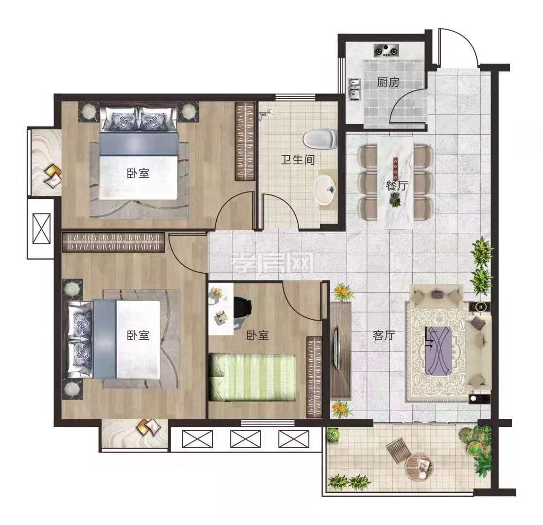 超值三房，小戶型，大生活。